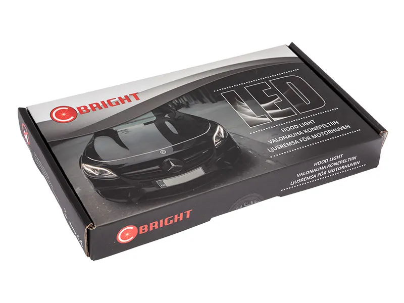 LED Dzinēja Pārsega Apgaismojuma Josla 180cm 12V - Balts Autotūnings - Attēls 5