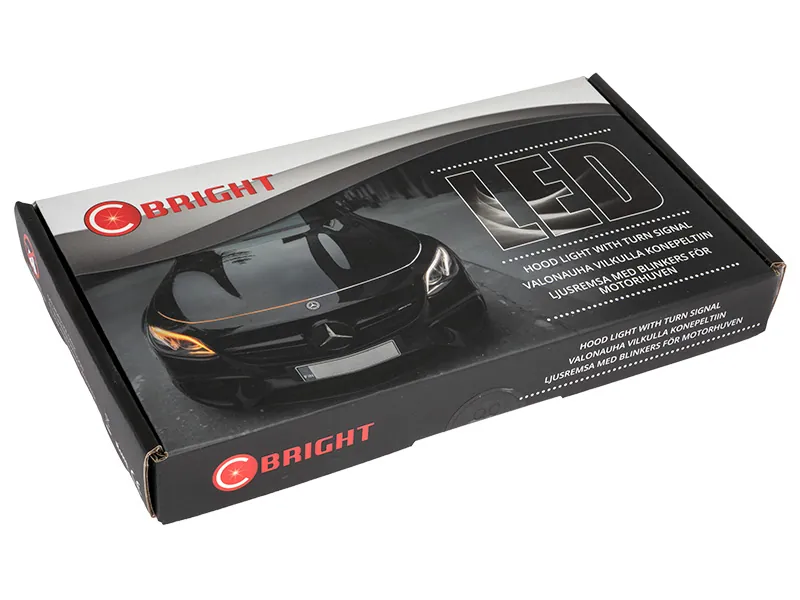 LED Motora Pārsega Apgaismojuma Lenta ar Oranžu/Baltu Divu Toņu Efektu 11-15V - Attēls 6