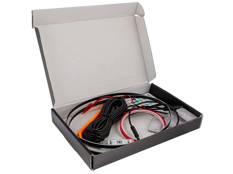 RGB LED Salona Apgaismojuma Komplekts ar Tālvadību un APP Kontroli, 12V-24V USB Pieslēgums - Attēls 5