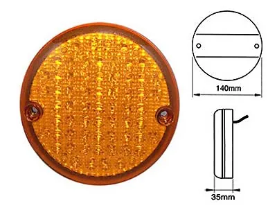LED Aizmugurējais Virzienrādītājs ar 36 LED, 24V, Reflektoru un E-marķējumu