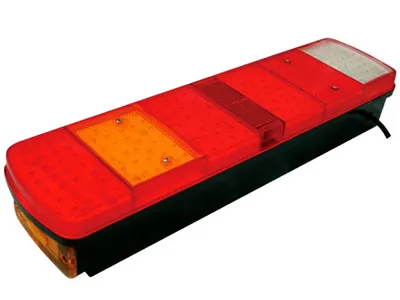 LED Aizmugures Lukturis Scania - 7 Kameru, Kvadrāta - 24V ar Atstarotāju un E-Marķējumu - Attēls 2