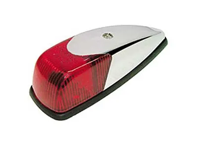 Hromēts LED Sarkans Sānu Gabarītu Lukturis ar 10 LED, 10-30V Spriegums, Pilītes Dizains