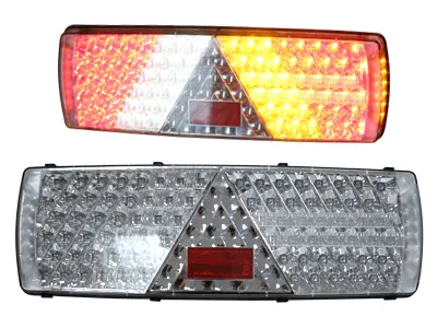 Universāls LED Aizmugures Lukturis 24V, 7-Pin, Kvadrāta Forma Komerciālajiem Transportlīdzekļiem