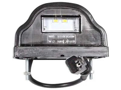 WAS LED Numura zīmes apgaismojums, melns, ECE sertificēts, 12-24V