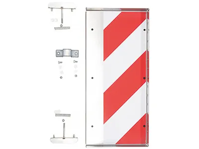 Lielgabarīta Papildpiederums - Kreisās Puses Aizmugurējais Marķieris (>4m Platām Kravām), 1.5mm Nerūsējošais Tērauds