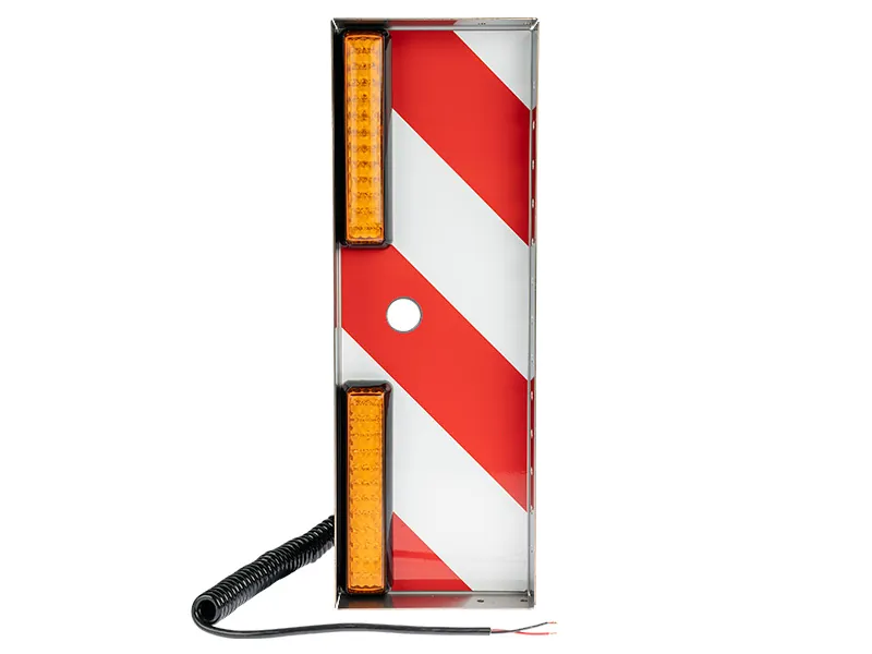 Dzintara krāsas apgaismojuma bāze lielgabarīta transportlīdzekļiem, 13.8V-28V, platumam zem 4m