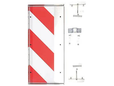 Papildaksesuārs lielgabarīta kravām - Nerūsējošā tērauda priekšējais kreisais papildelements >4m platām kravām