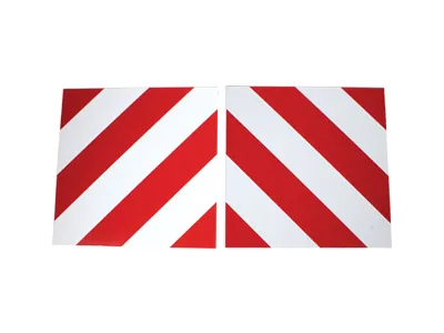 Brīdinājuma zīmju komplekts lielgabarīta kravu marķēšanai, 400x400mm kvadrāta alumīnija kompozīta paneļi