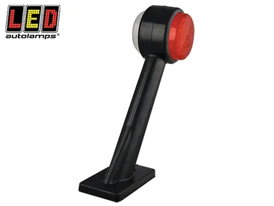 LED AUTOLAMPS LED Sānu Gabarītu Lukturis (Radziņš) ar 60° Gumijas Kronšteinu, 12-24V, ECE Sertifikāts