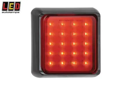 LED AUTOLAMPS Aizmugurējais LED Miglas Lukturis ar Melno Kronšteinu 12-24V (ECE)