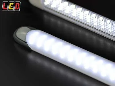 LED AUTOLAMPS Plāna Profila LED Salona Apgaismojums, 24V, 340lm, Hromēti Uzgaļi, 300mm - Attēls 2