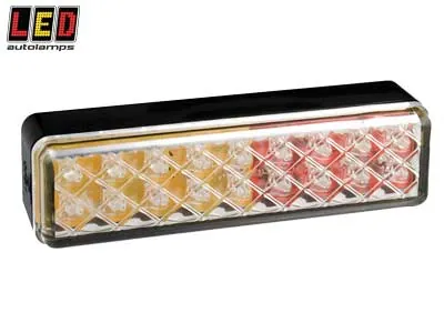 LED AUTOLAMPS Kompakts Kombinētais LED Aizmugures Lukturis ar IP67 Aizsardzību, 12-24V (1614-135ARME)