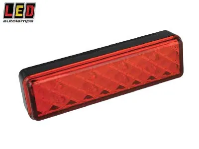 LED AUTOLAMPS Kompakts LED Aizmugurējais Lukturis 135mm, 12-24V, IP67 ūdensizturīgs, ECE sertificēts