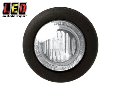 LED AUTOLAMPS Baltais LED Sānu Gabarītu Lukturis 12-24V ar ECE/EMC Sertifikāciju