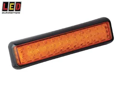 LED AUTOLAMPS LED Aizmugurējais Pagrieziena Rādītājs, Kompakts un Plāns, ECE Sertificēts, 12-24V