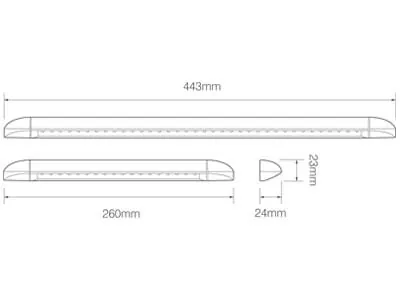Led Autolamps Nojumes/Teritorijas LED Lukturis 320lm 12V Alumīnija Korpuss IP65 - Attēls 2