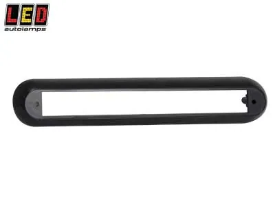 LED AUTOLAMPS Replacement Bracket - Melns Stiprinājums LED Kompaktiem Aizmugurējiem Lukturiem (258x48x16mm)