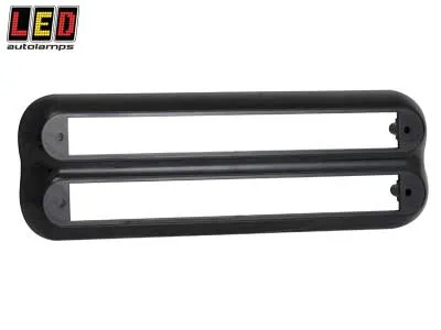 LED AUTOLAMPS Replacement Bracket - Melns Montāžas Stiprinājums Diviem Kompaktiem, Slim Line LED Lukturiem, Virsmas Uzstādīšanai