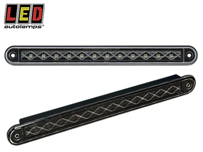 LED AUTOLAMPS Kombinētais LED aizmugures lukturis, IP67, 24V, melns (1614-235BSTI24)