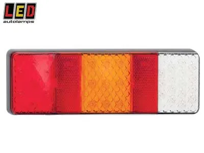 LED Autolamps Kompaktais Kombinētais LED Aizmugures Lukturis 12-24V IP67 (250x80x24mm)