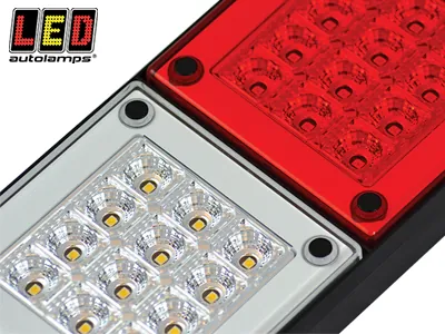 Universāls LED Aizmugurējais Lukturis - Bremžu, Pagrieziena, Atpakaļgaitas Funkcijas - 12-24V - Attēls 2