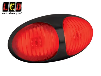 Sarkans LED Sānu Gabarītu Lukturis 12-24V | Kompakts | ECE Sertificēts | IP67