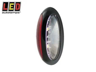LED Autolamps Sarkani-Balti LED Sānu Gabarītu Lukturi (Radziņi), 12-24V, Ūdensizturīgi, ECE Sertifikāts