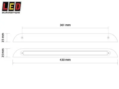 Led Autolamps Housing for LED Door Entry Scene Lamp - IP67, 12-24V, Virspusējas Montāžas Korpuss - Attēls 2