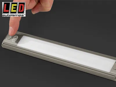 LED Autolamps LED Salona Apgaismojums 410mm, 24V, Zelta Alumīnija Korpuss, Skārienjutīgs Slēdzis, IP67 - Attēls 2
