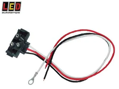 LED AUTOLAMPS 3-pin savienotājs ar vadiem - profesionālam LED aizmugures lukturu savienojumam