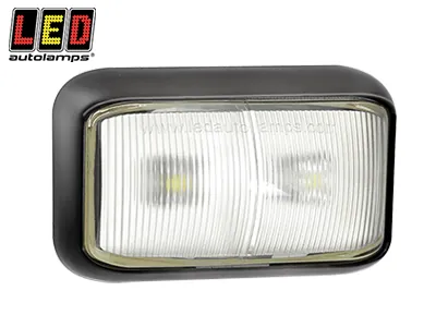 LED AUTOLAMPS Baltais Sānu Gabarītu LED Lukturis, 12-24V, ECE Sertificēts, Kompaktais Izmērs