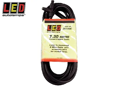 LED AUTOLAMPS Main Cable 5-vadu savienojuma kabelis 7300mm garš - profesionālai LED aizmugures lukturu uzstādīšanai