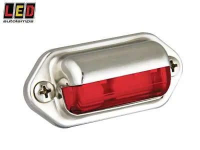 LED Autolamps Pakāpienu Apgaismojuma Lukturis ar Sarkanu Gaismu, IP67, 12-24V