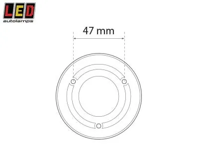 LED AUTOLAMPS Apaļais LED Salona Apgaismojums 12V 240lm ar Sarkani Izgaismotu Ieslēgšanas Pogu - Attēls 3