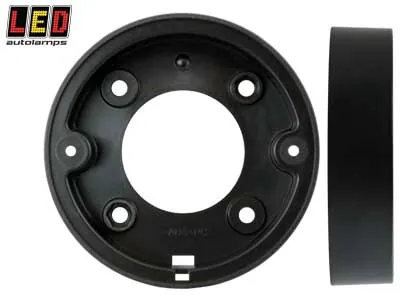 LED AUTOLAMPS Stiprinājuma kronšteins melns virsmontāžas, 95mm lukturiem ar 46mm skrūvju attālumu