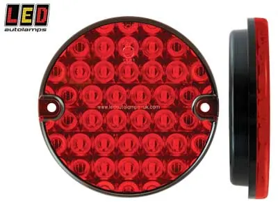 LED AUTOLAMPS Apaļais LED aizmugures miglas lukturis 12-24V, ECE sertificēts ar iegremdējamu montāžu