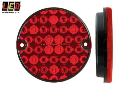 LED AUTOLAMPS Apaļš LED aizmugures lukturis, IP67, 12-24V, Bremzes/Aizmugures Kombinētais