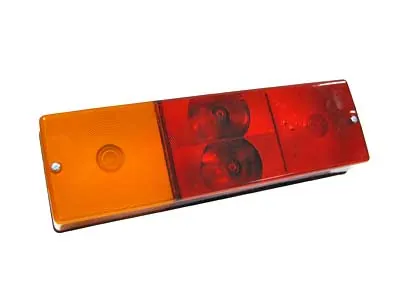 AUTOLINE Aizmugures trīskameru lukturis ar numura zīmes apgaismojumu kravas automašīnām DAF/Renault/Scania