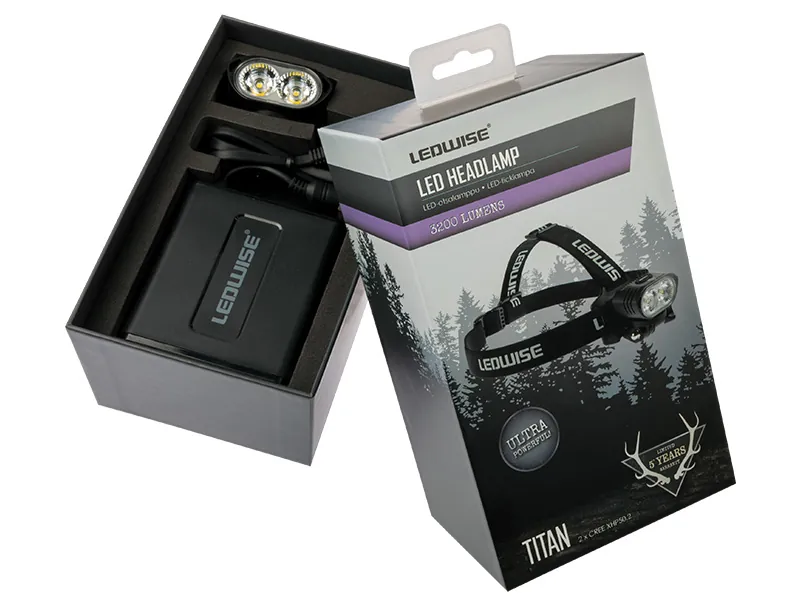 Ledwise Titan LED Galvas Lukturis ar 3200lm Spilgtumu un USB-C Uzlādi - Attēls 3