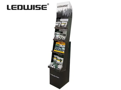 LEDWISE Display Stand - Profesionāls lukturistikas produktu ekspozīcijas statīvs 174.5x31x35.5cm - Papildlukturi.lv