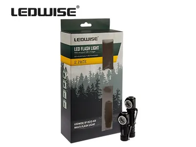 LEDWISE SP ECOKIT 6W XPG3 LED Galvas Lukturis ar Divām Galvām un 600 Lūmenu Jaudu - Papildlukturi.lv