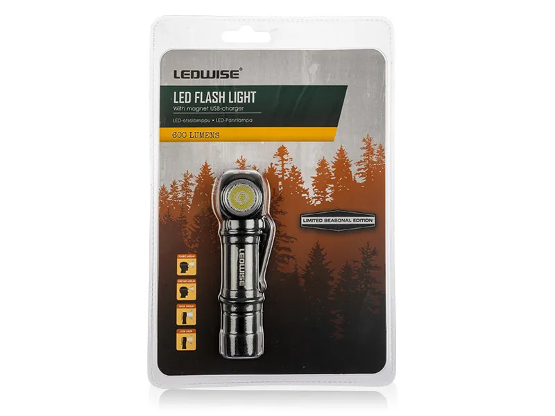LEDWISE Uzlādējamais galvas lukturis ar 600lm gaismas plūsmu - Limited Edition