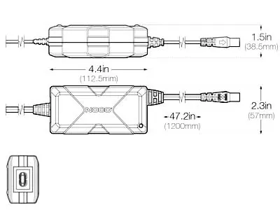 NOCO Genius Boost Ātrās Uzlādes Adapteris - 5x Ātrāks Uzlāde! - Attēls 2