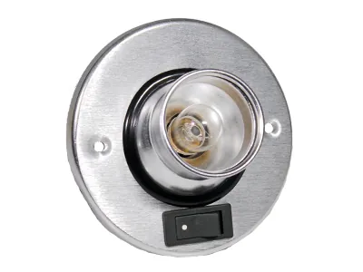 Alumīnija Spot Light Prožektors ar Slēdzi - 12V 15W BA15s Bāzes Salona Apgaismojums (ø 98 mm)