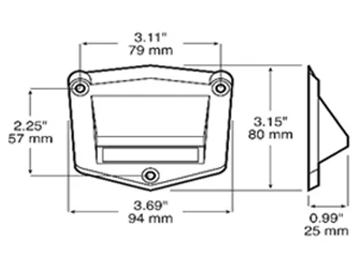 LED Pakāpienu/Uzmanības Apgaismojums ar IP69K Aizsardzību, 126 lm, 9-32V DC - Attēls 2