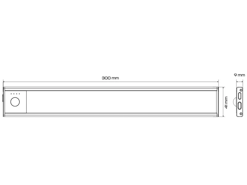 AUTOLINE Uzlādējams LED salona apgaismojums ar kustību sensoru un magnētisko stiprinājumu, 52 LED, 1500mAh - Attēls 3