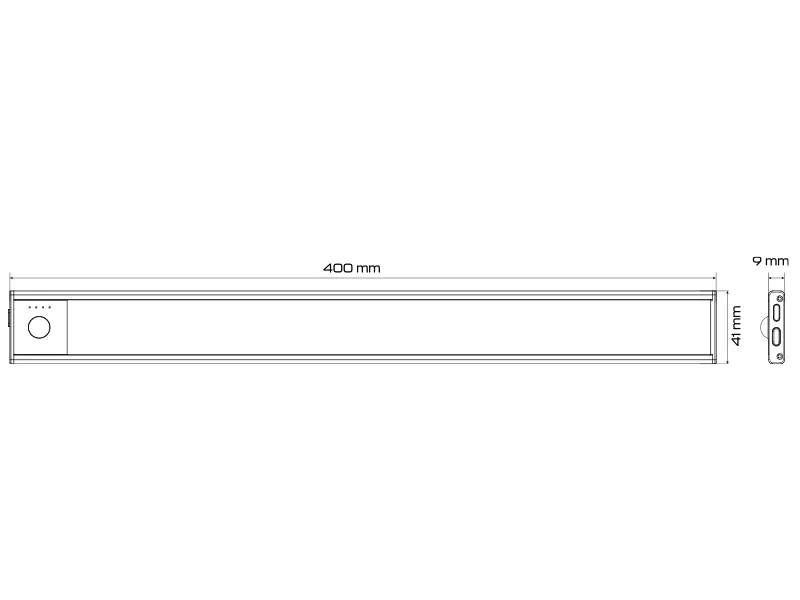 AUTOLINE uzlādējama LED salona apgaismojuma lampa ar kustību sensoru un 71 LED diodēm, 1500mAh akumulators - Attēls 3