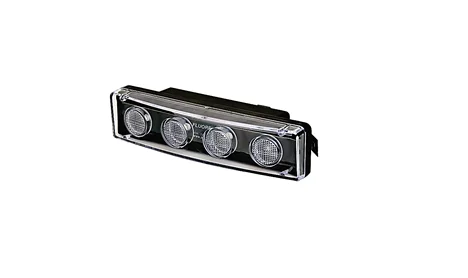 Scania R 05> LED gabarītlukturis saulessargam DZELTENS (ar štekeri) (L=K) - Papildlukturi.lv