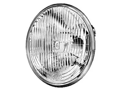 HELLA 7" Priekšējais luktura bloks H4 ar pozīcijas gaismām T4W, 12V, E4.1 sertificēts