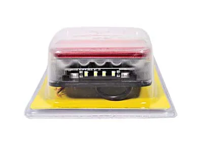 BL LED Aizmugures Lukturis 100x100mm - Kvadrāta Universāls Lukturis 12V ar IP67 Aizsardzību - Attēls 2